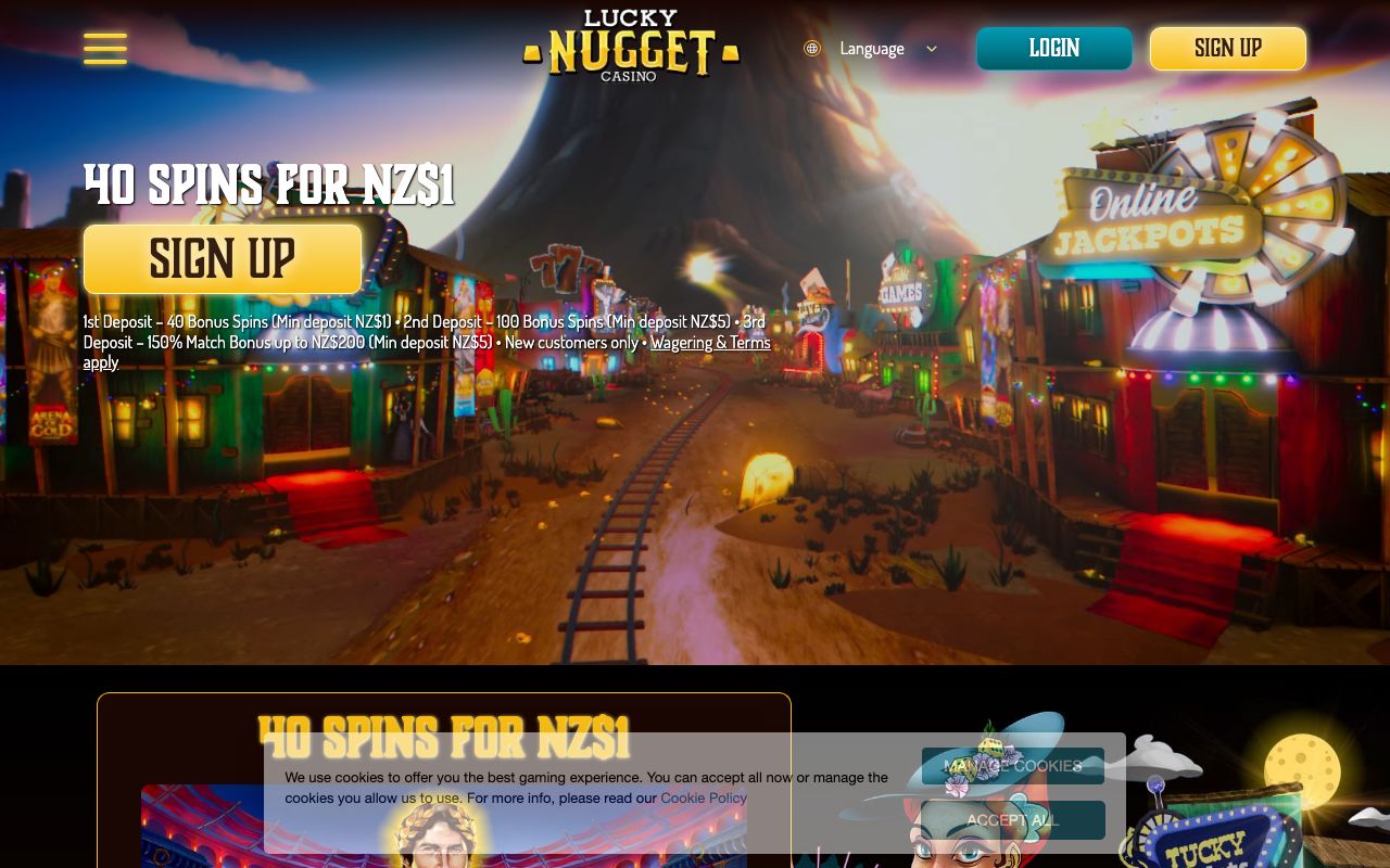 Lucky Nugget casino lobby